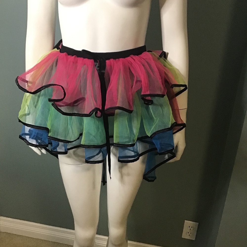 4 Layer Rainbow Sheer Tutu, NWOT